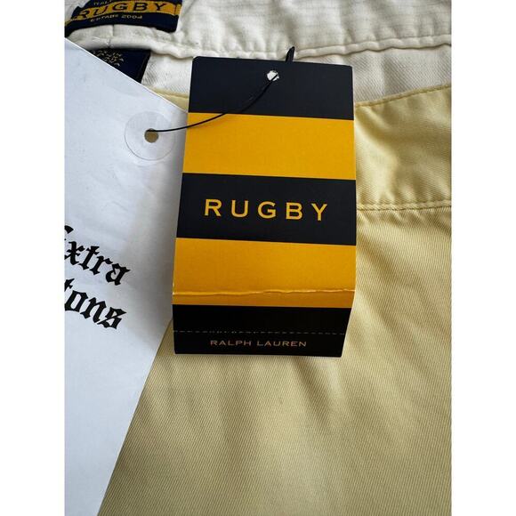 Ralph Lauren Rugby Butter Yellow Vintage Khaki Shorts - Picture 6 of 7